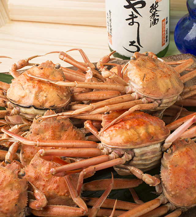 加賀のカニ、季節の素材